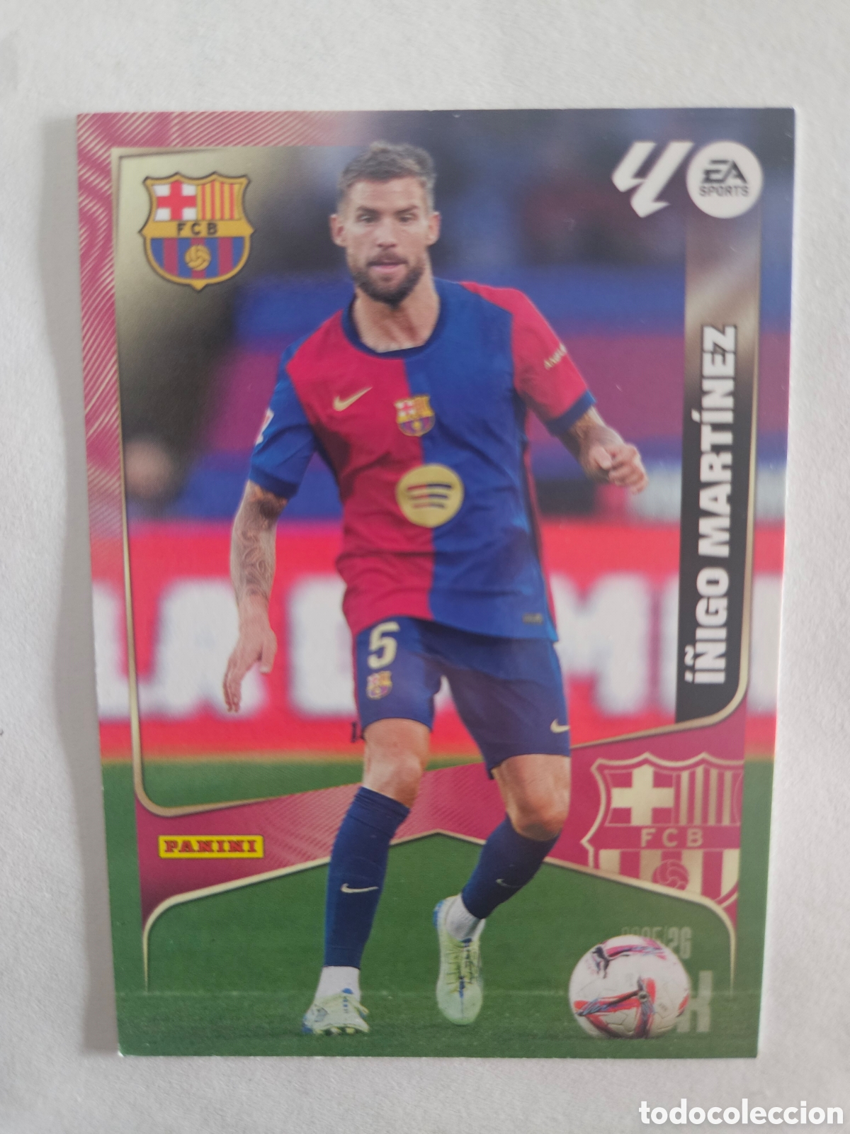 Cromos de f&uacute;tbol: MEGACRACKS 2025/26 CARD BASIC I&Ntilde;IGO MARTINEZ FC BARCELONA # 79 PANINI