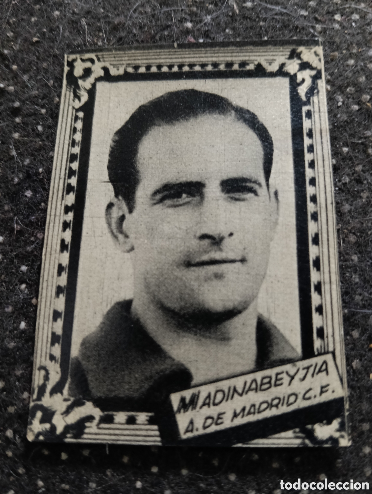 Cromos de f&uacute;tbol: MADINABEYTIA - ATL&Eacute;TICO DE MADRID - CROMO LIGA 1959 1960 - ALBUM FHER DISGRA, sin pegar, en muy buen
