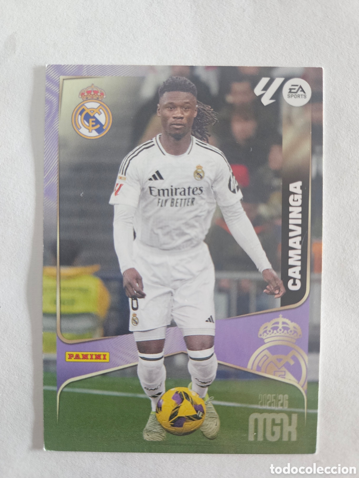 Cromos de f&uacute;tbol: MEGACRAKS 25/26 CARD BASIC CAMAVINGA REAL MADRID # 227 PANINI