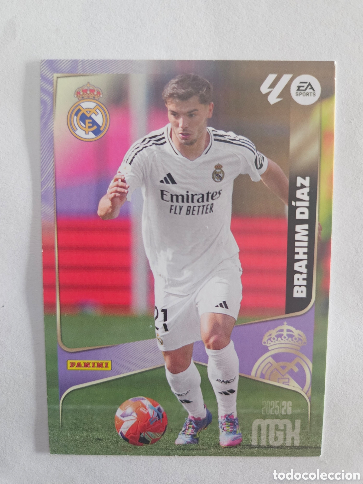 Cromos de f&uacute;tbol: MEGACRACKS 2025/26 CARD BASIC BRAHIM DIAZ REAL MADRID # 231 PANINI