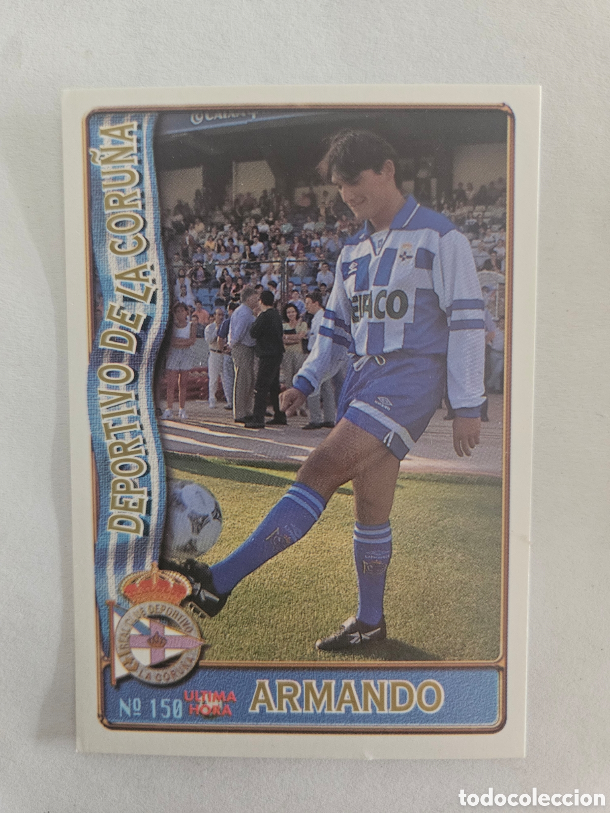 Cromos de f&uacute;tbol: N&ordm; 150 ARMANDO, ULTIMA HORA, RC DEPORTIVO , FICHAS LIGA 1996 1997 96/97 MUNDICROMO