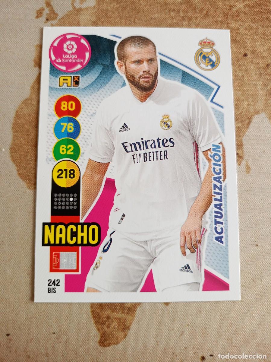 Cromos de f&uacute;tbol: Real Madrid 242 bis NACHO Adrenalyn 2020-21