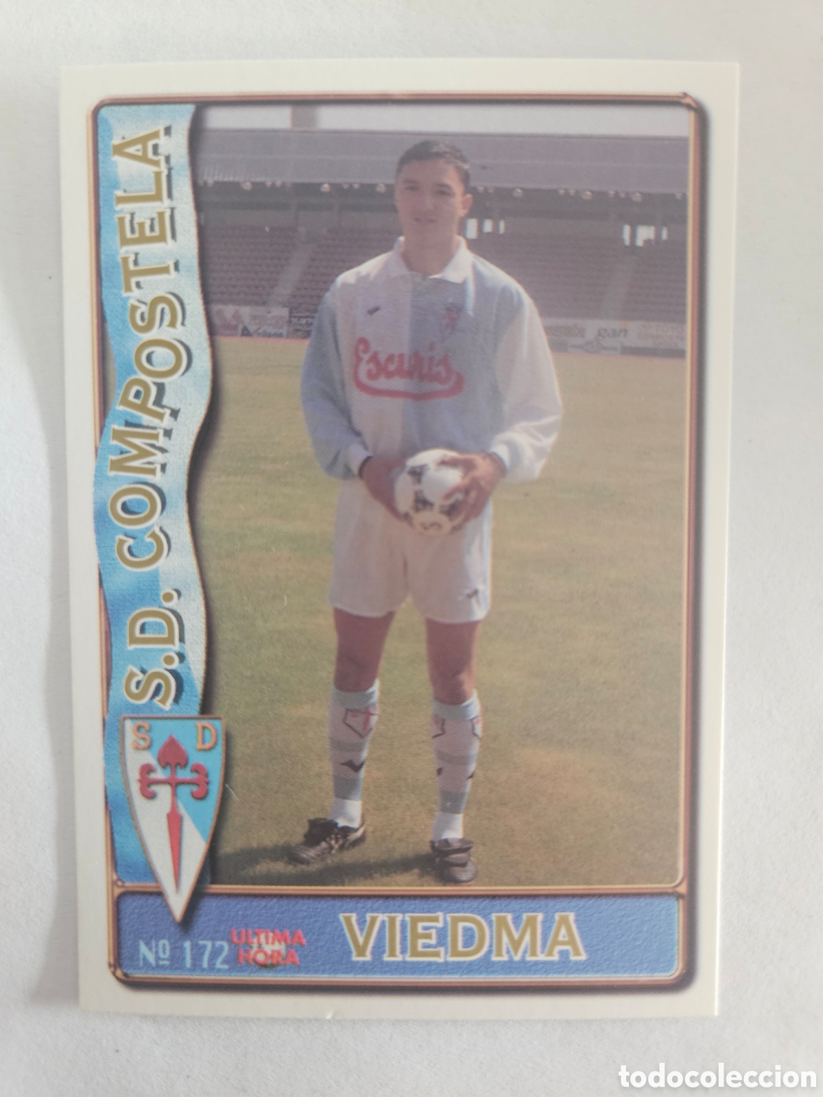 Cromos de f&uacute;tbol: 172 VIEDMA COMPOSTELA ULTIMA HORA UH LAS FICHAS DE LA LIGA 96 97 MUNDICROMO