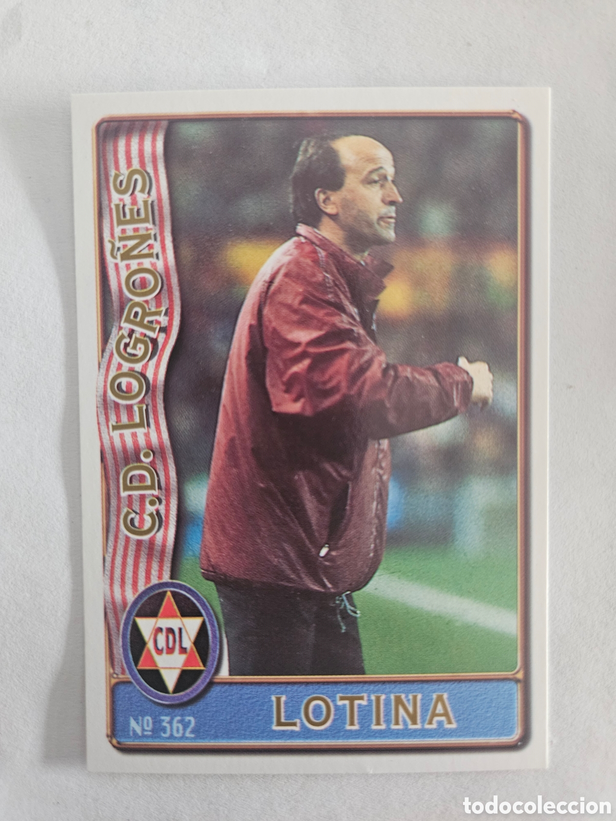 Cromos de f&uacute;tbol: F&Uacute;TBOL CROMO N&ordm; 362 LOTINA CD LOGRO&Ntilde;ES MUNDICROMO 1996 1997