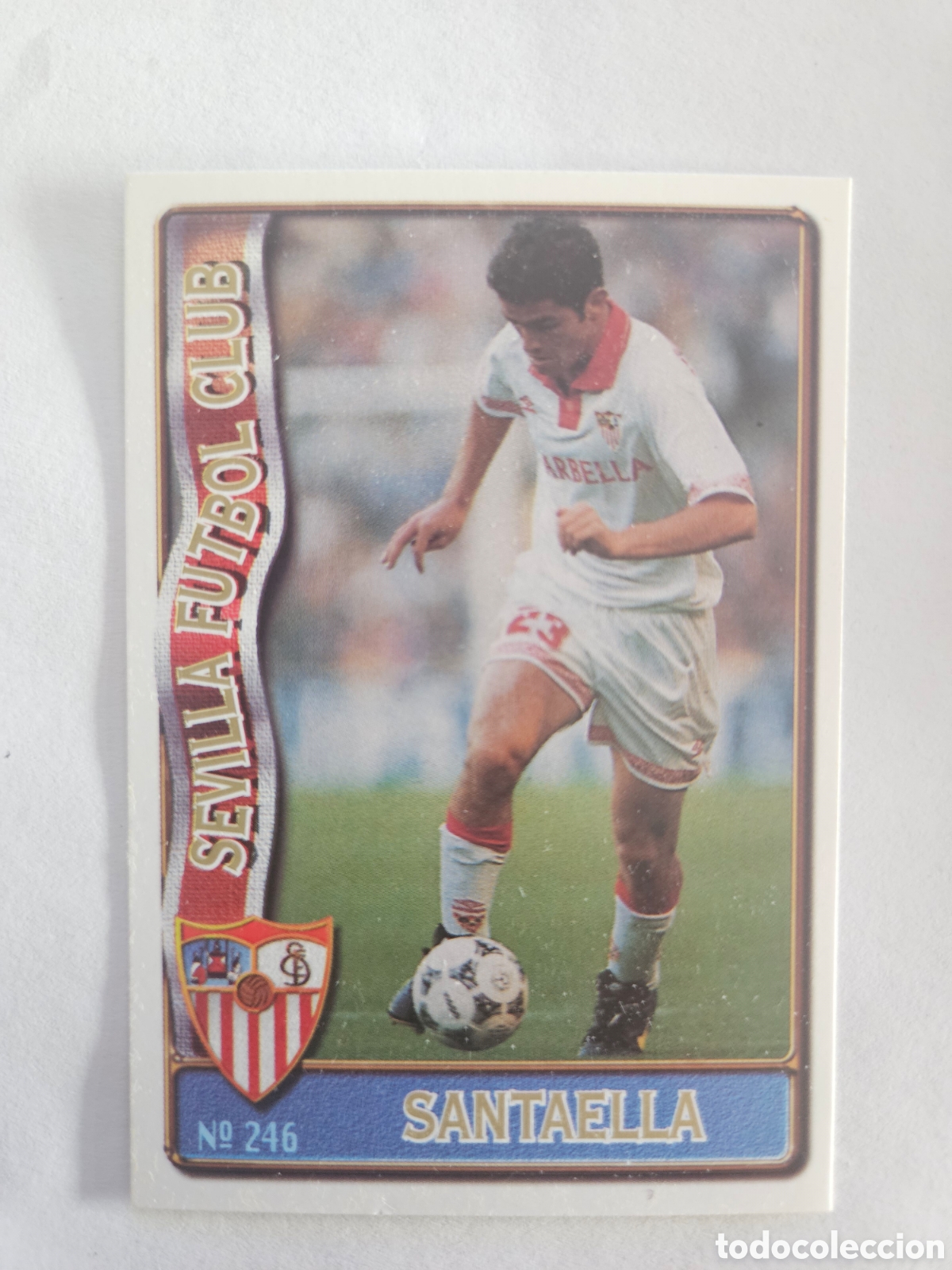 Cromos de f&uacute;tbol: N&ordm; 246 SANTAELLA (SEVILLA) - CROMO DE F&Uacute;TBOL FICHAS LIGA 96-97 MUNDICROMO 1996-1997