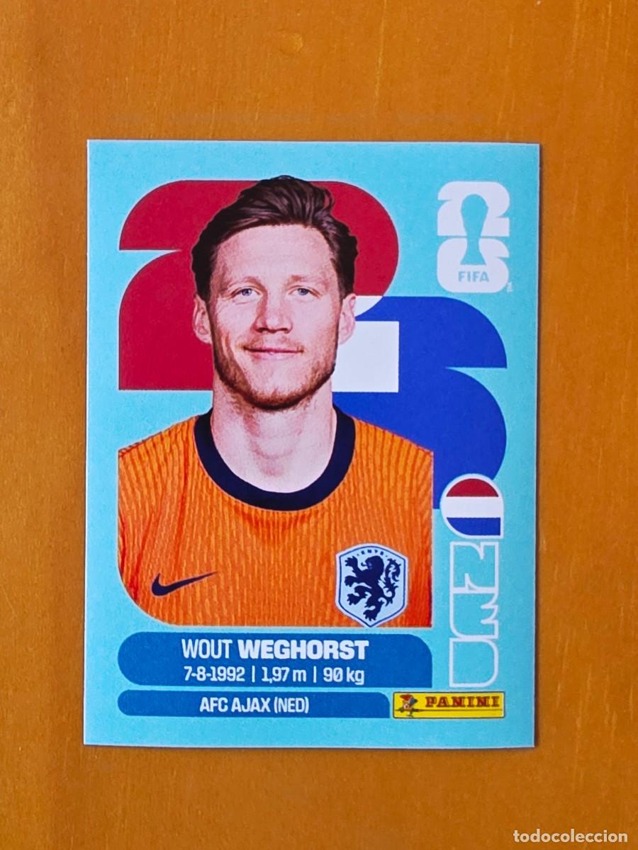 Cromos de f&uacute;tbol: NED 19 Wout Weghorst, Pa&iacute;ses Bajos Holanda, Panini FIFA World Cup Mundial 2026 Sticker
