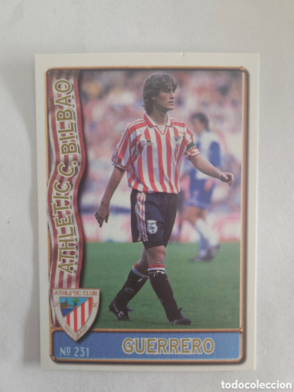 Cromos de f&uacute;tbol: MUNDICROMO FICHAS LIGA 96 97 N&ordm; 231 GUERRERO ATHLETIC BILBAO 1996 1997