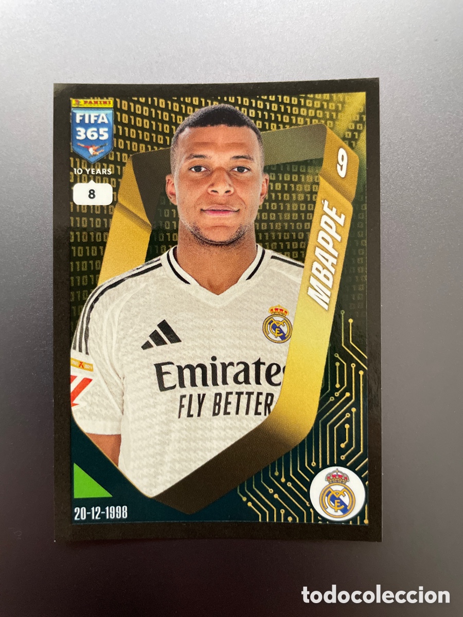 Figurine di Calcio: Mbappe 383 Panini FIFA 365 10 Years 2025 Real Madrid