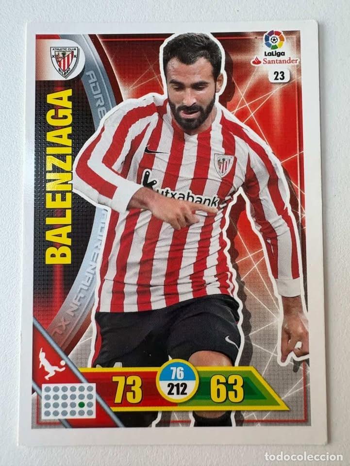 Cromos de f&uacute;tbol: Carta Balenziaga Athletic Club de Bilbao 23 Adrenalyn 2016-17