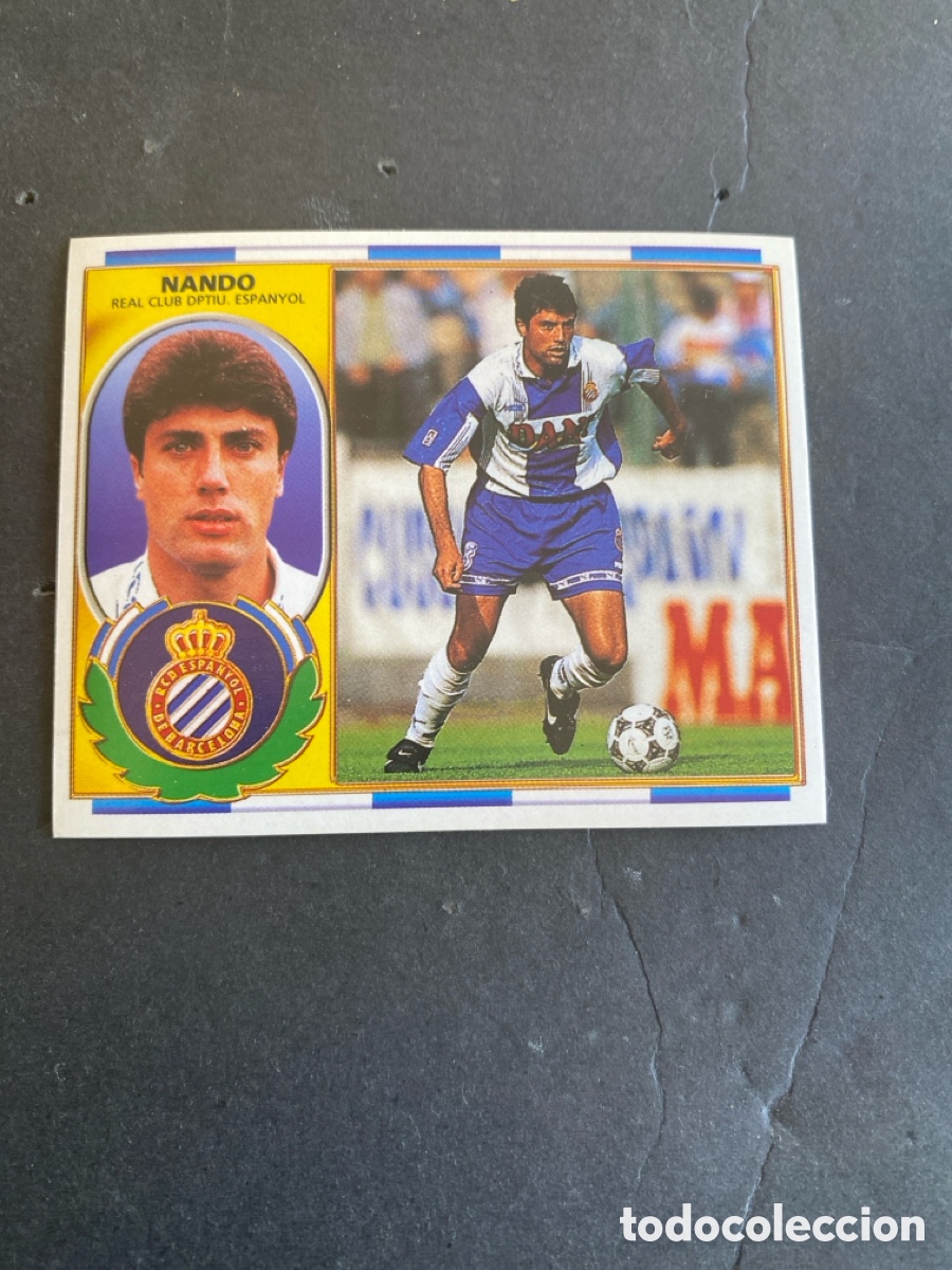 Cromos de f&uacute;tbol: Cromo liga 96/97 RCD Espanyol nunca pegado