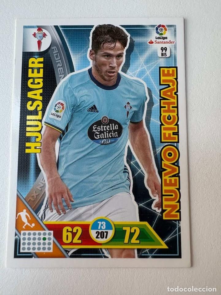 Cromos de f&uacute;tbol: Carta Hjulsager Nuevo Fichaje Celta 99bis Adrenalyn 2016-17