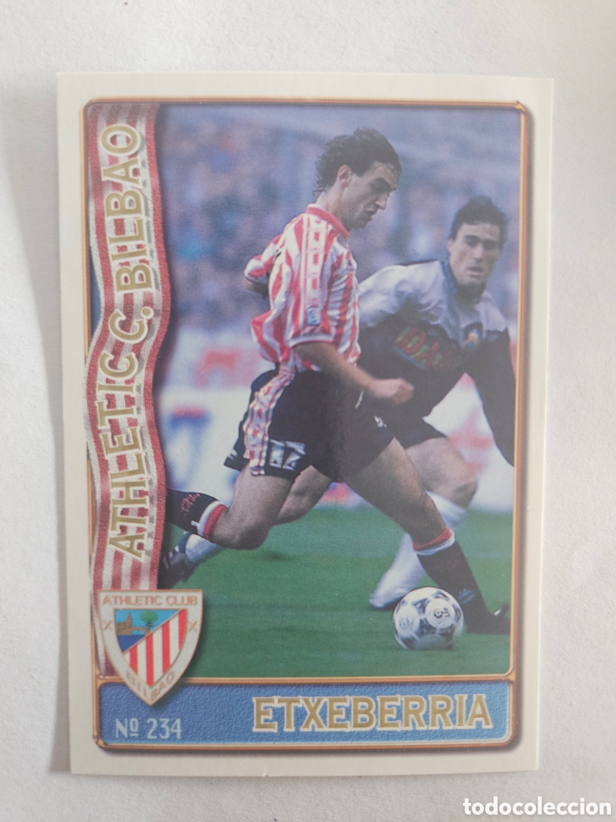 Cromos de f&uacute;tbol: N&ordm; 234 ETXEBERRIA - MUNDICROMO 96 97 FICHAS DE LA LIGA - ATHLETIC DE BILBAO