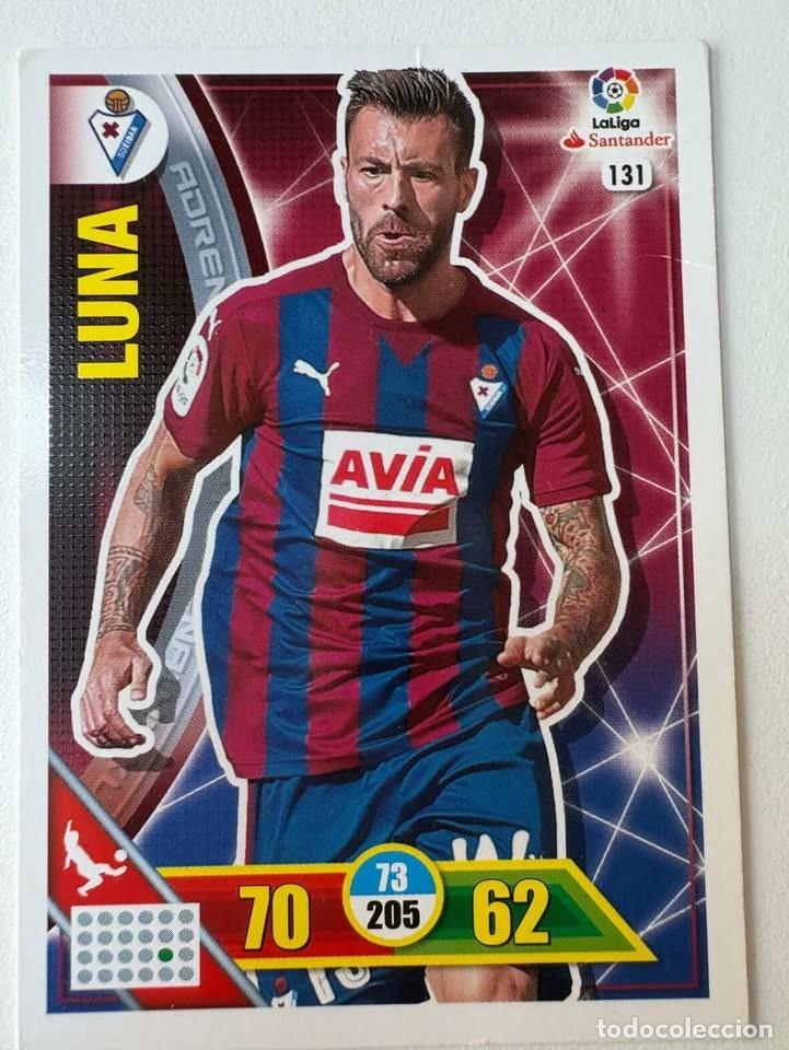 Cromos de f&uacute;tbol: Carta Luna Eibar 131 Adrenalyn 2016-17