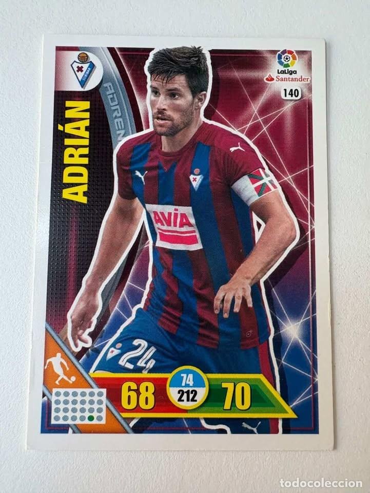 Cromos de f&uacute;tbol: Carta Adri&aacute;n Eibar 140 Adrenalyn 2016-17