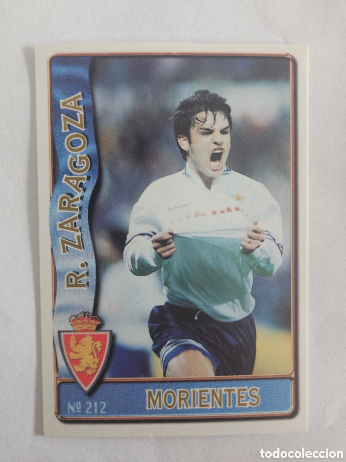 Cromos de f&uacute;tbol: 212 MORIENTES ZARAGOZA MUNDICROMO FICHAS DE LA LIGA 1996-1997 96-97
