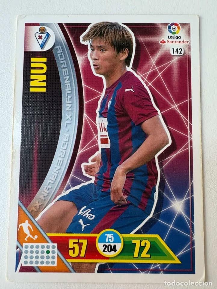 Cromos de f&uacute;tbol: Carta Inui Eibar 142 Adrenalyn 2016-17