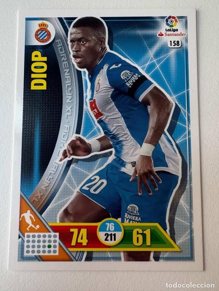 Cromos de f&uacute;tbol: Carta Diop Espanyol 158 Adrenalyn 2016-17