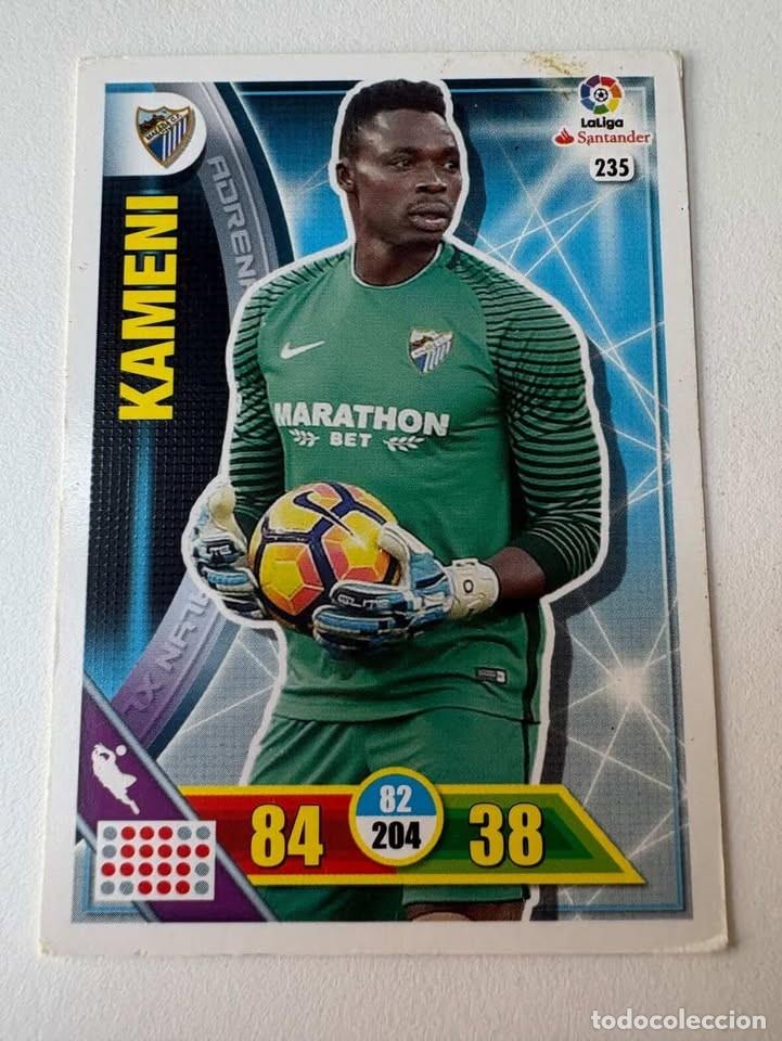 Cromos de f&uacute;tbol: Carta Lameni M&aacute;laga 235 Adrenalyn 2016-17