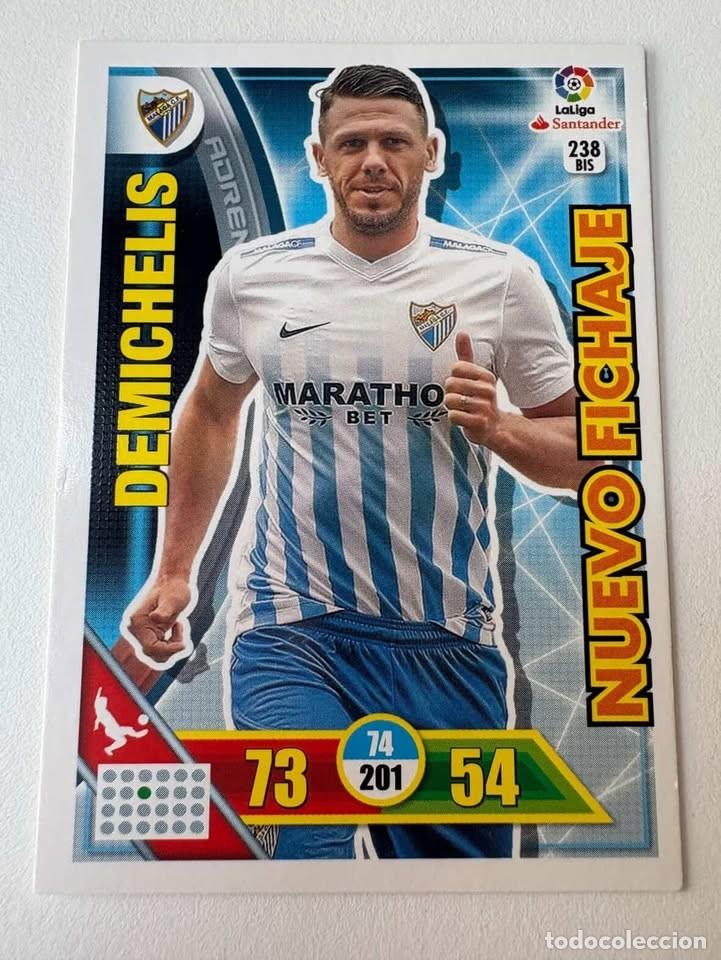 Cromos de f&uacute;tbol: Carta Demichelis M&aacute;laga Nuevo Fichaje 238bis Adrenalyn 2016-17