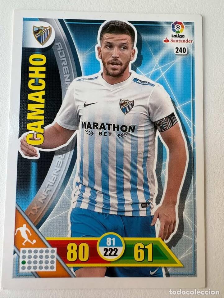 Cromos de f&uacute;tbol: Carta Camacho M&aacute;laga 240 Adrenalyn 2016-17
