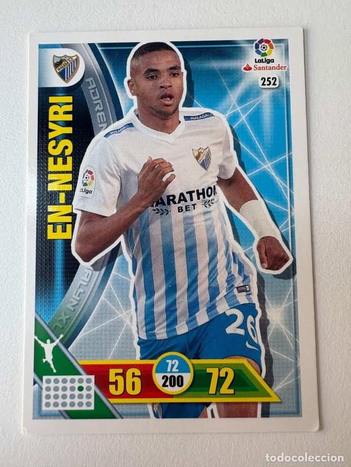 Cromos de f&uacute;tbol: Carta En-Nesyri M&aacute;laga 252 Adrenalyn 2016-17