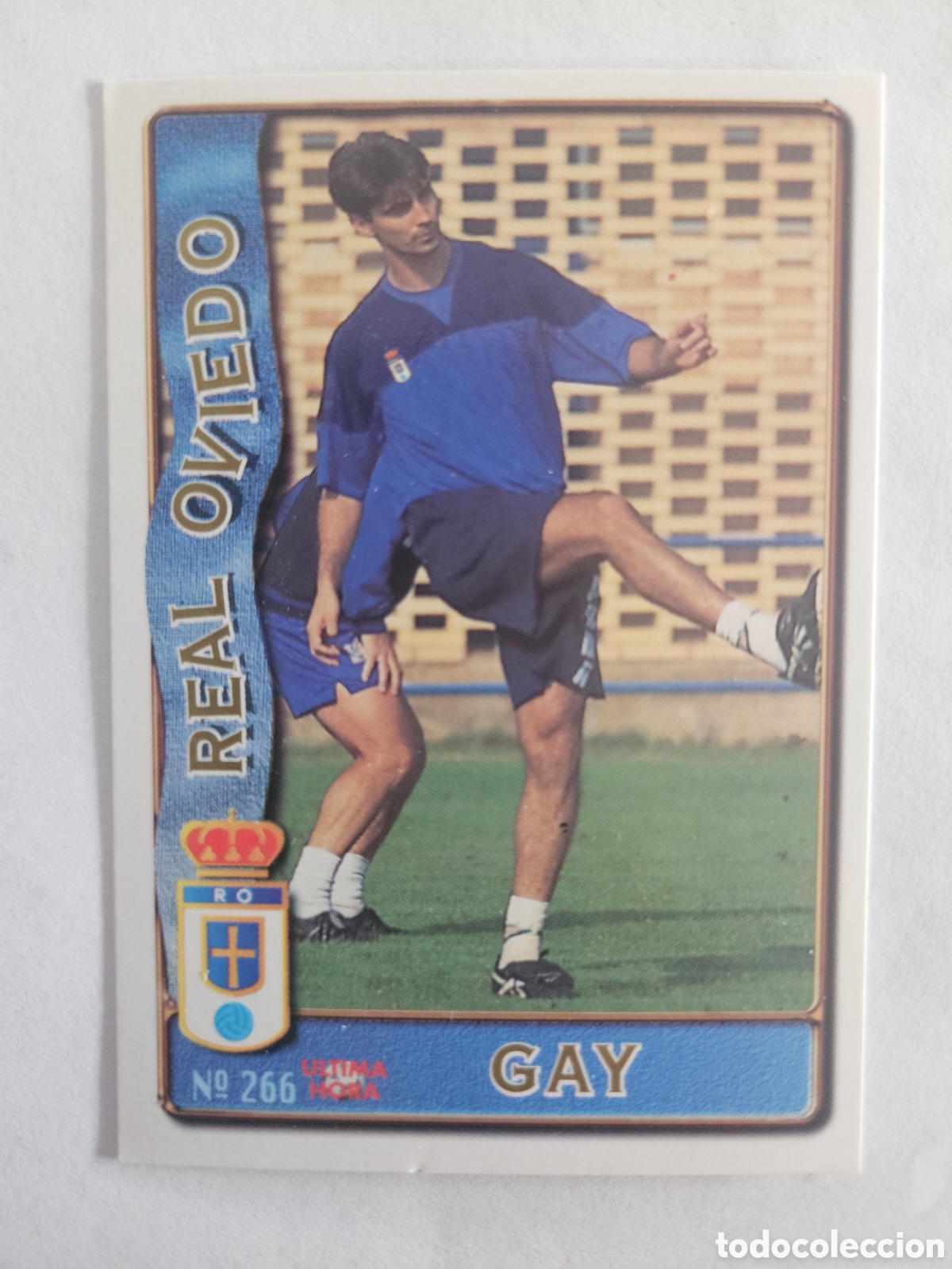 Cromos de f&uacute;tbol: Mundicromo fichas Liga 1996 1997 96 97 Gay ultima hora n&deg; 266 Oviedo