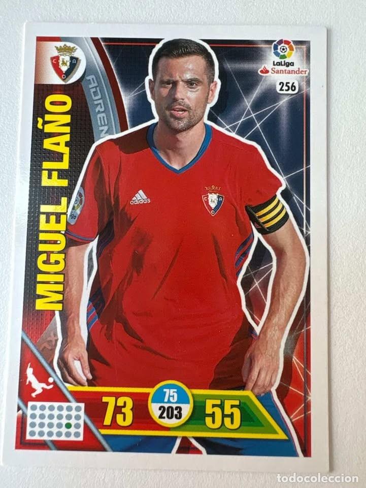 Cromos de f&uacute;tbol: Carta Miguel Fla&ntilde;o Osasuna 256 Adrenalyn 2016-17