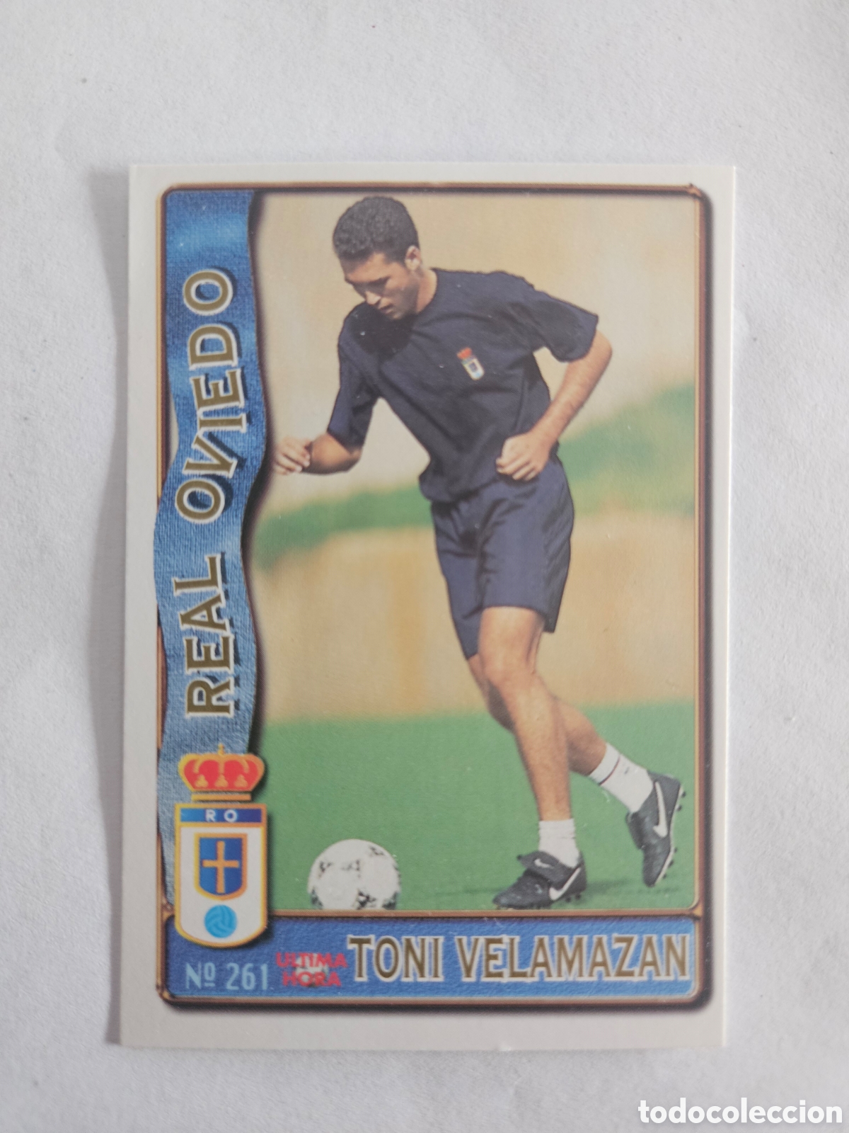 Cromos de f&uacute;tbol: TONI VELAMAZAN OVIEDO MUNDICROMO 1996 1997 CROMO FUTBOL LIGA 96 97 - 261 ULTIMA HORA