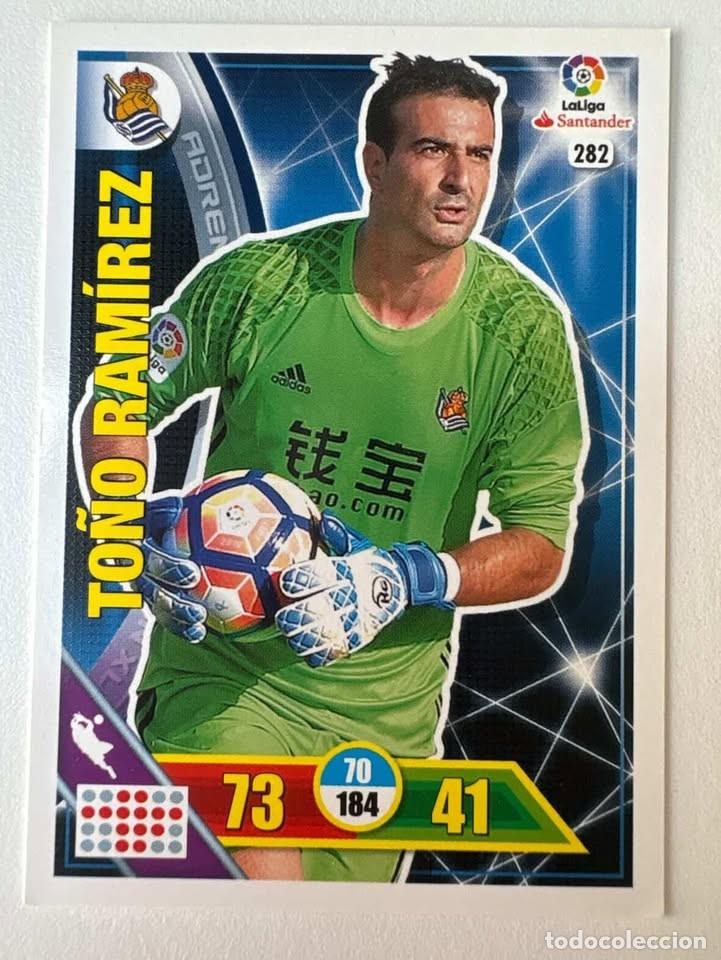 Cromos de f&uacute;tbol: Carta To&ntilde;o Ram&iacute;rez Real Sociedad 282 Adrenalyn 2016-17