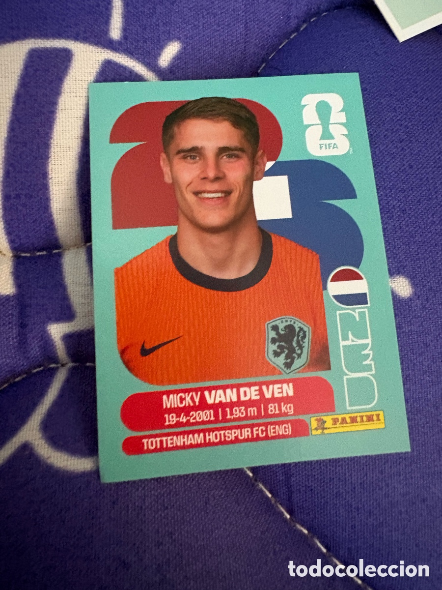 Cromos de f&uacute;tbol: Figurina Panini 2026 Cromo World Cup Usa Mundial 2026 Micky Van de Ven Netherlands n NED 4