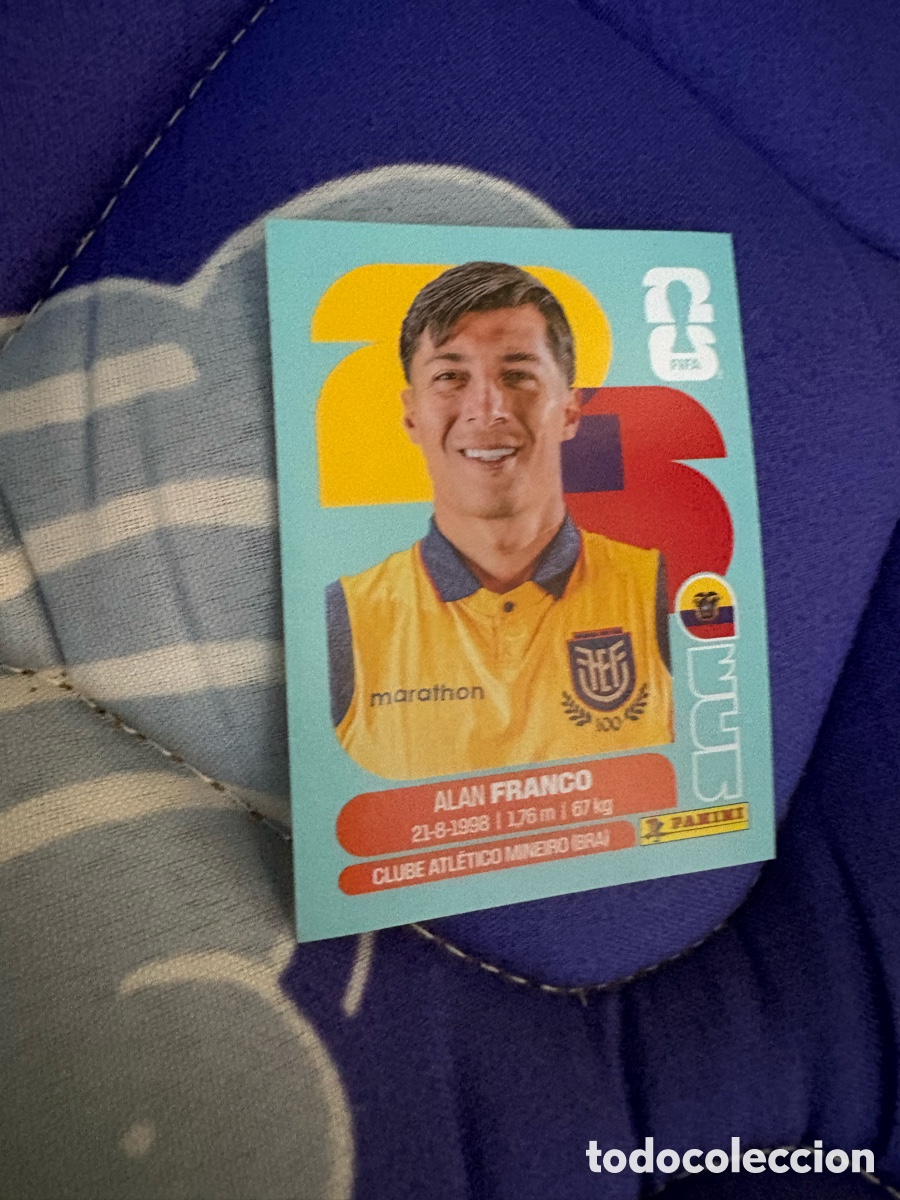 Cromos de f&uacute;tbol: Panini Mundial Fifa World cup 2026 26 sticker - ECU 10 Alan Franco