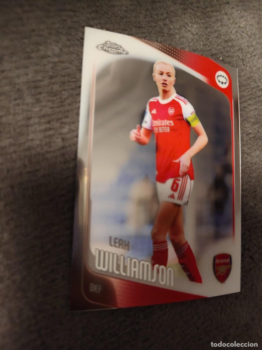 Cromos de f&uacute;tbol: 4 UWCL 25 26 CHROME LEAH WILLIAMSON BASE WOMEN CHAMPIONS LEAGUE TOPPS 2025 2026 AAE