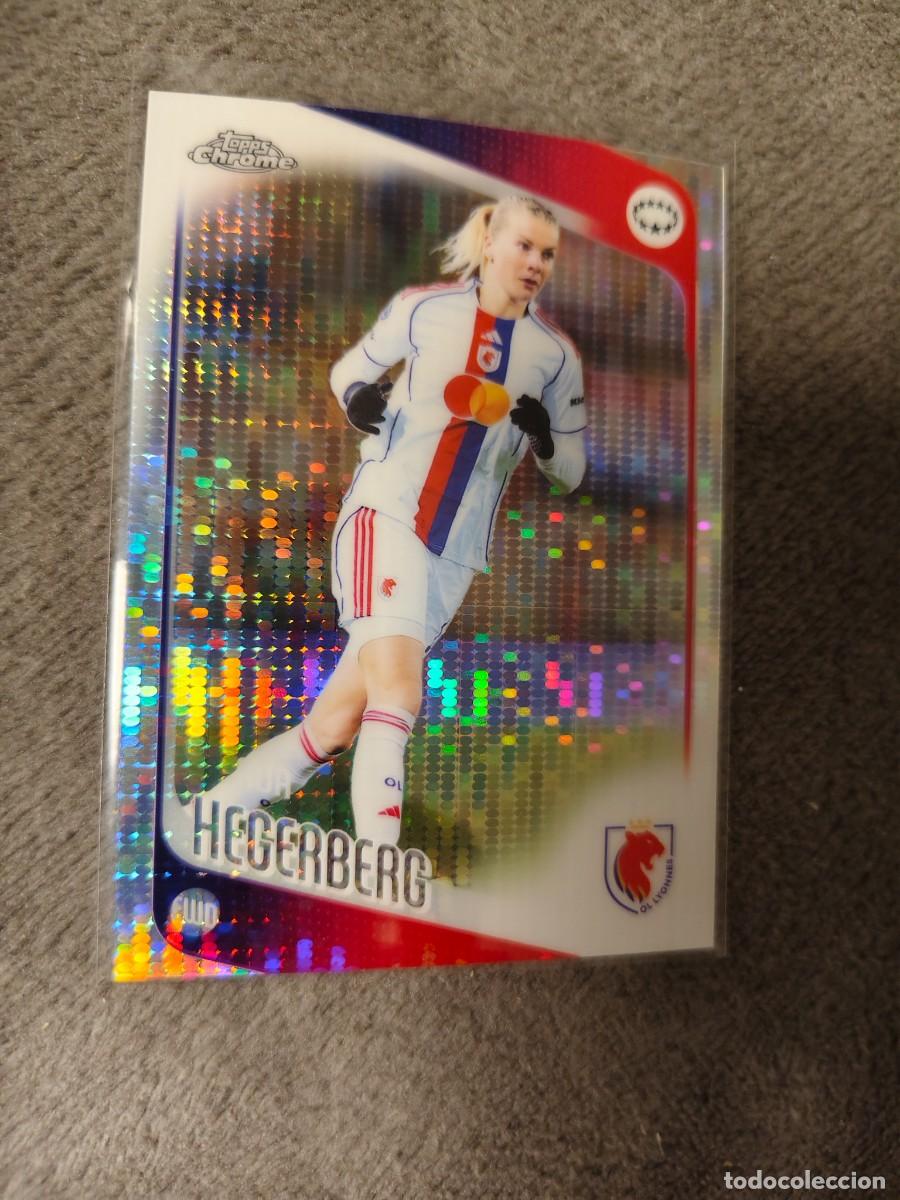 Cromos de f&uacute;tbol: 8 UWCL 25 26 CHROME ADA HEGERBERG PARALELA PARALLEL BASE WOMEN CHAMPIONS LEAGUE TOPPS 2025 2026 AAE