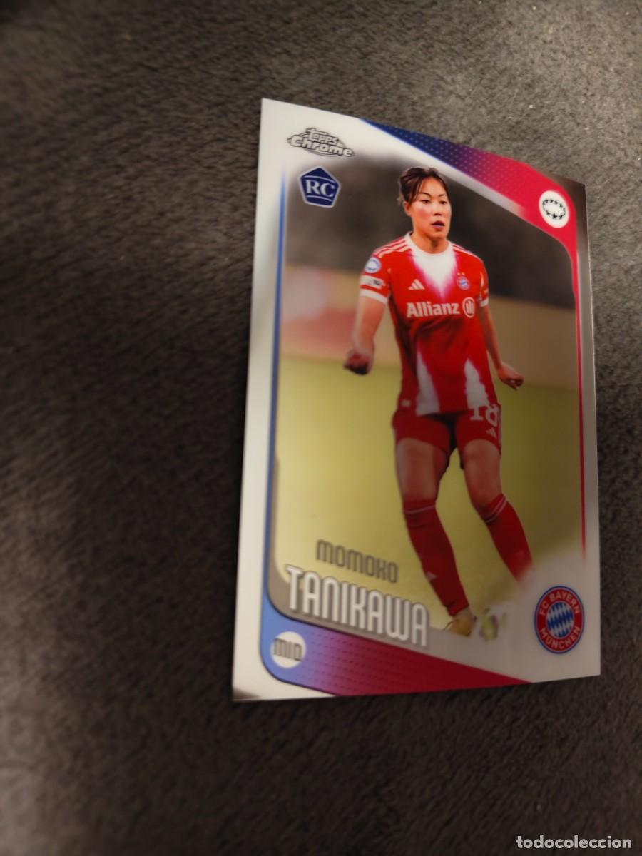Cromos de f&uacute;tbol: 13 UWCL 25 26 CHROME MOMOKO TANIKAWA ROOKIE CARD BASE WOMEN CHAMPIONS LEAGUE TOPPS 2025 2026 AAE