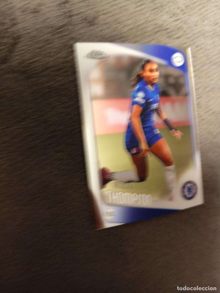 Cromos de f&uacute;tbol: 18 UWCL 25 26 CHROME ALYSSA THOMPSON BASE WOMEN CHAMPIONS LEAGUE TOPPS 2025 2026 AAE
