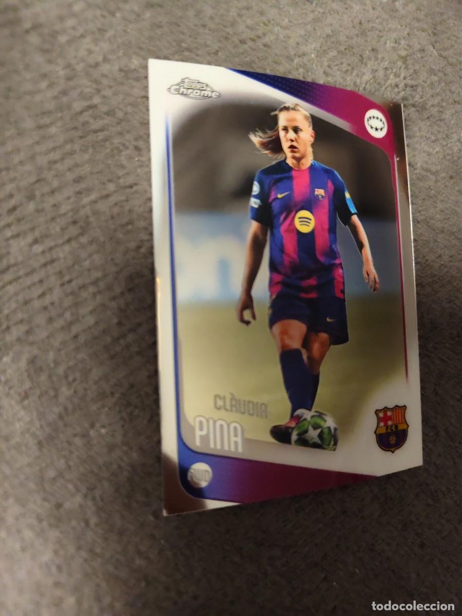 Cromos de f&uacute;tbol: 22 UWCL 25 26 CHROME CL&Agrave;UDIA PINA BASE WOMEN CHAMPIONS LEAGUE TOPPS 2025 2026 AAE