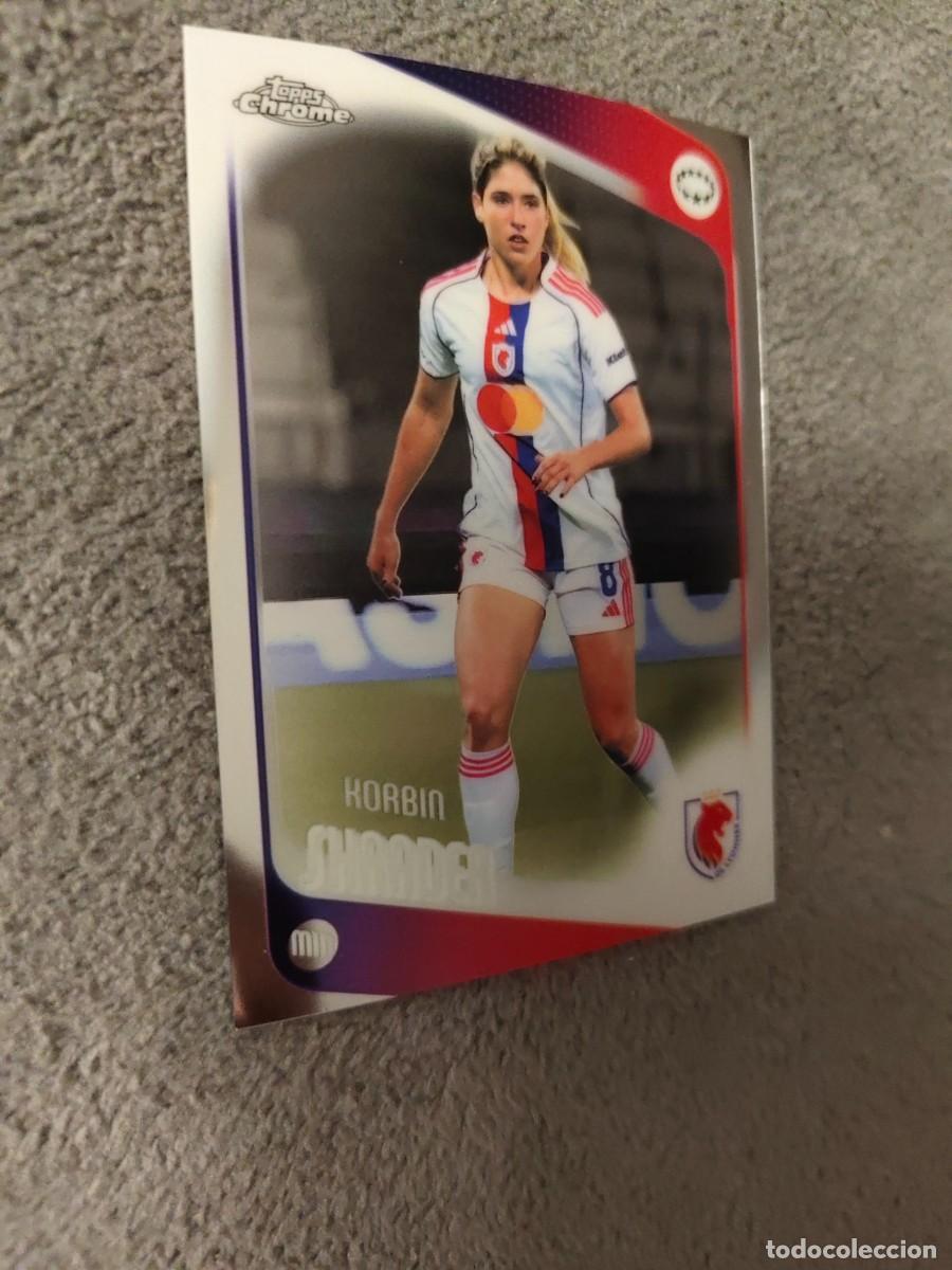 Cromos de f&uacute;tbol: 28 UWCL 25 26 CHROME KORBIN SHRADER BASE WOMEN CHAMPIONS LEAGUE TOPPS 2025 2026 AAE