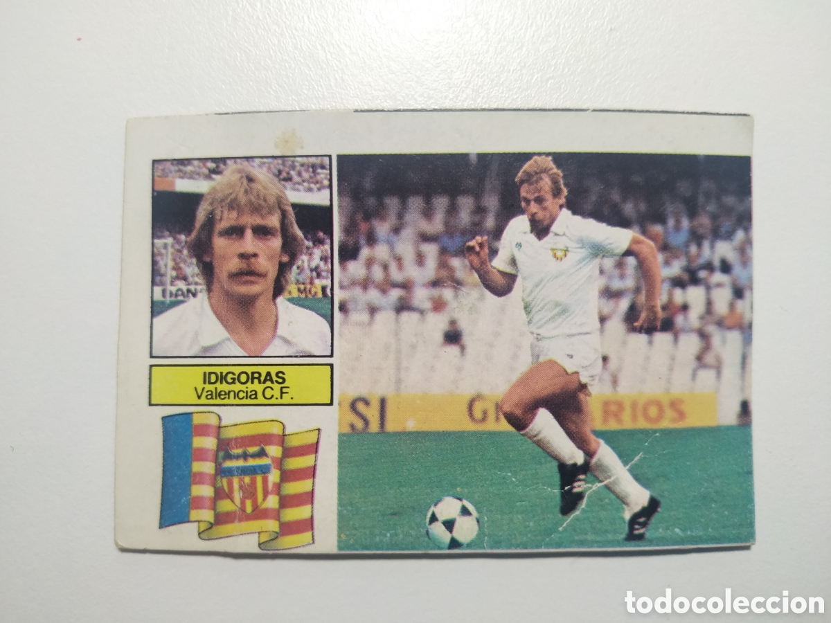 Cromos de f&uacute;tbol: Idigoras Cromo coloca valencia idigoras version dif&iacute;cil este 82 83 1982 1983 despegado recuperado