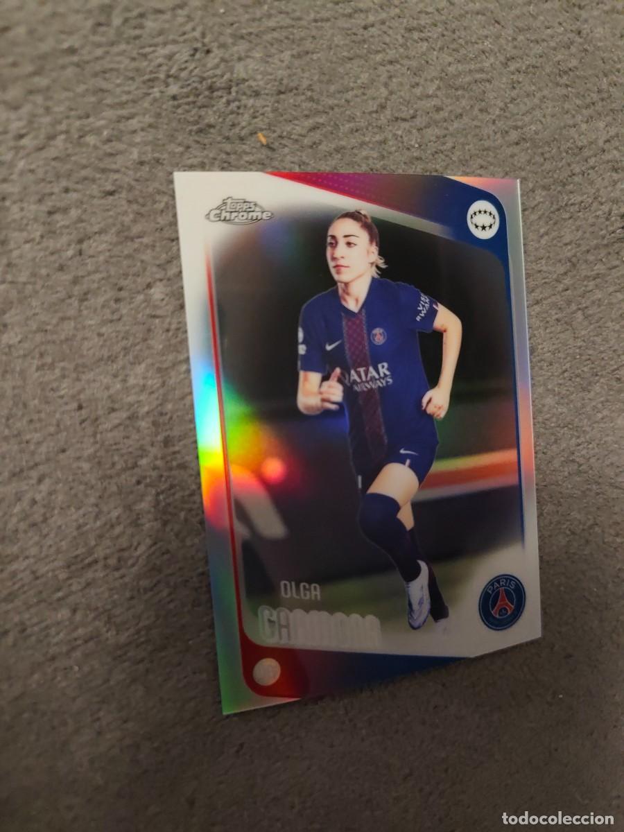 Cromos de Futebol: 36 UWCL 25 26 CHROME OLGA CARMONA REFRACTOR PSG PARIS WOMEN CHAMPIONS LEAGUE TOPPS 2025 2026 AAE