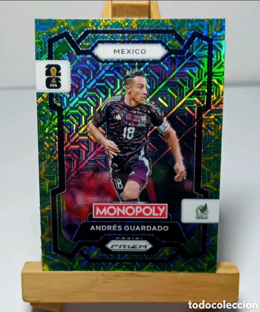 Cromos de Futebol: ANDR&Eacute;S GUARDADO 2026 MEXICO MONOPOLY HAT TRICK MOJO PRIZM PANINI.