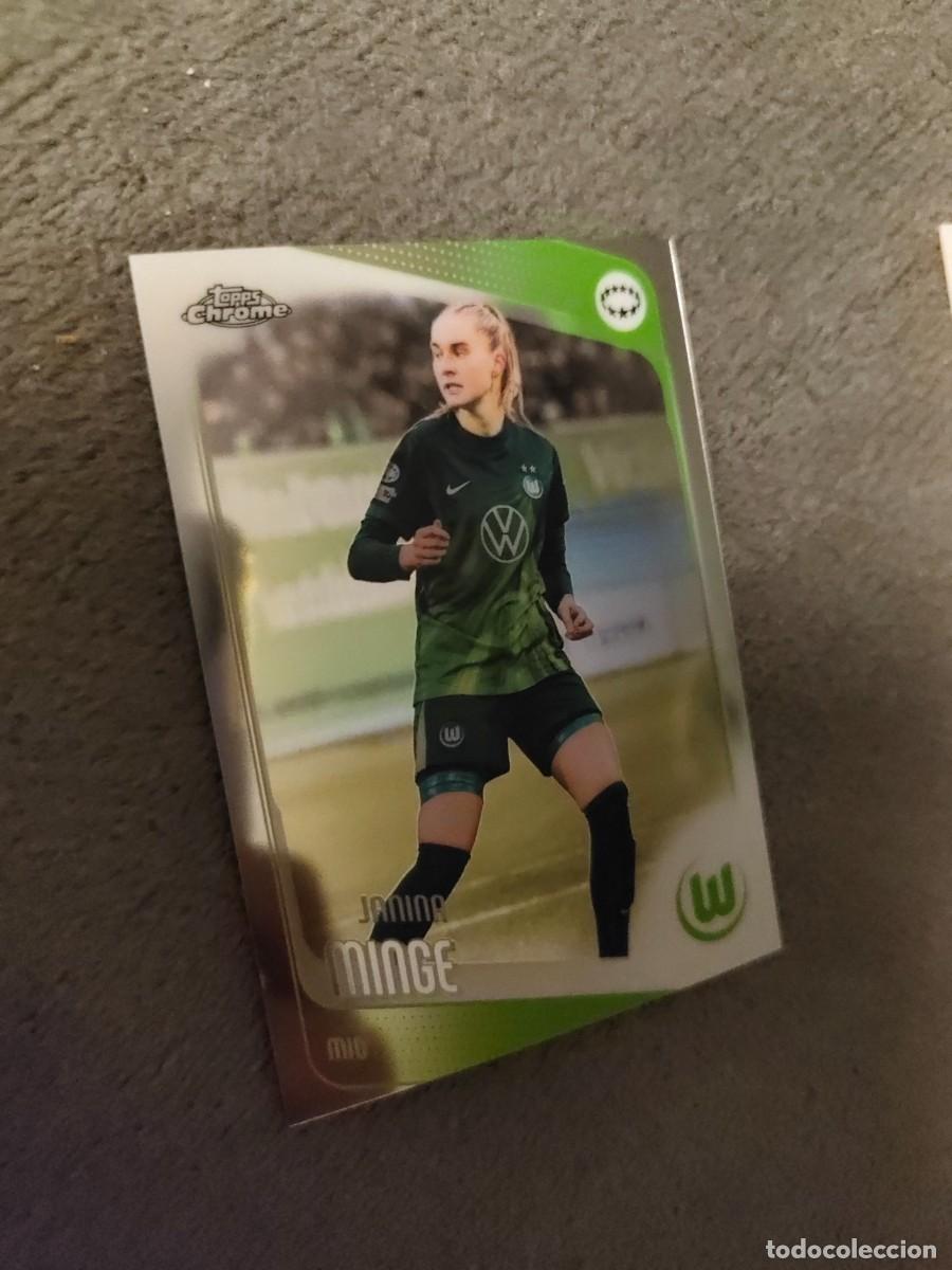 Cromos de f&uacute;tbol: 84 UWCL 25 26 CHROME JANINA MINGE VFL WOLFSBURG WOMEN CHAMPIONS LEAGUE TOPPS 2025 2026 AAE