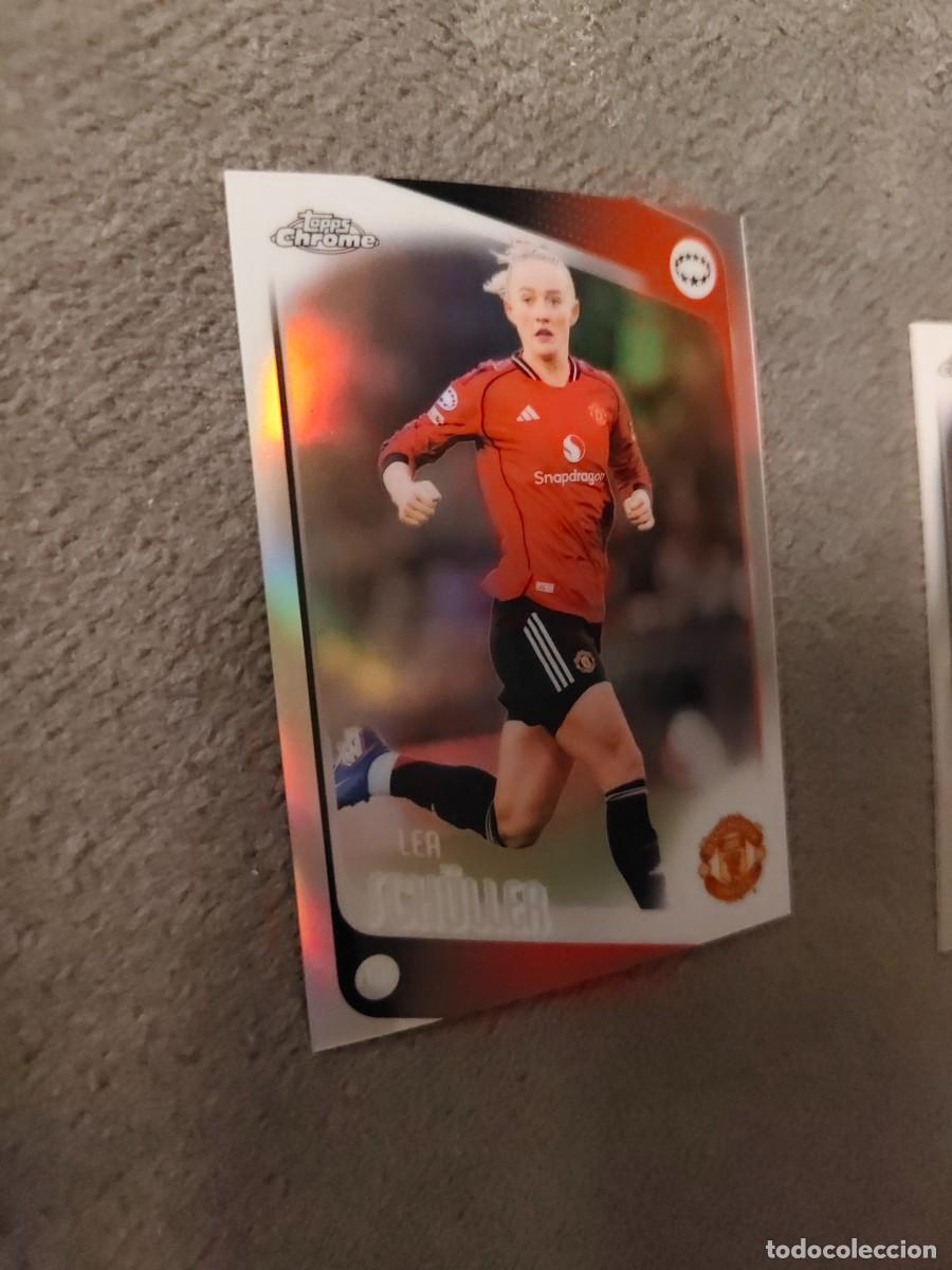 Cromos de f&uacute;tbol: 66 UWCL 25 26 CHROME REFRACTOR SCH&Uuml;LLER MANCHESTER UNITED WOMEN CHAMPIONS LEAGUE TOPPS 2025 2026 AAE