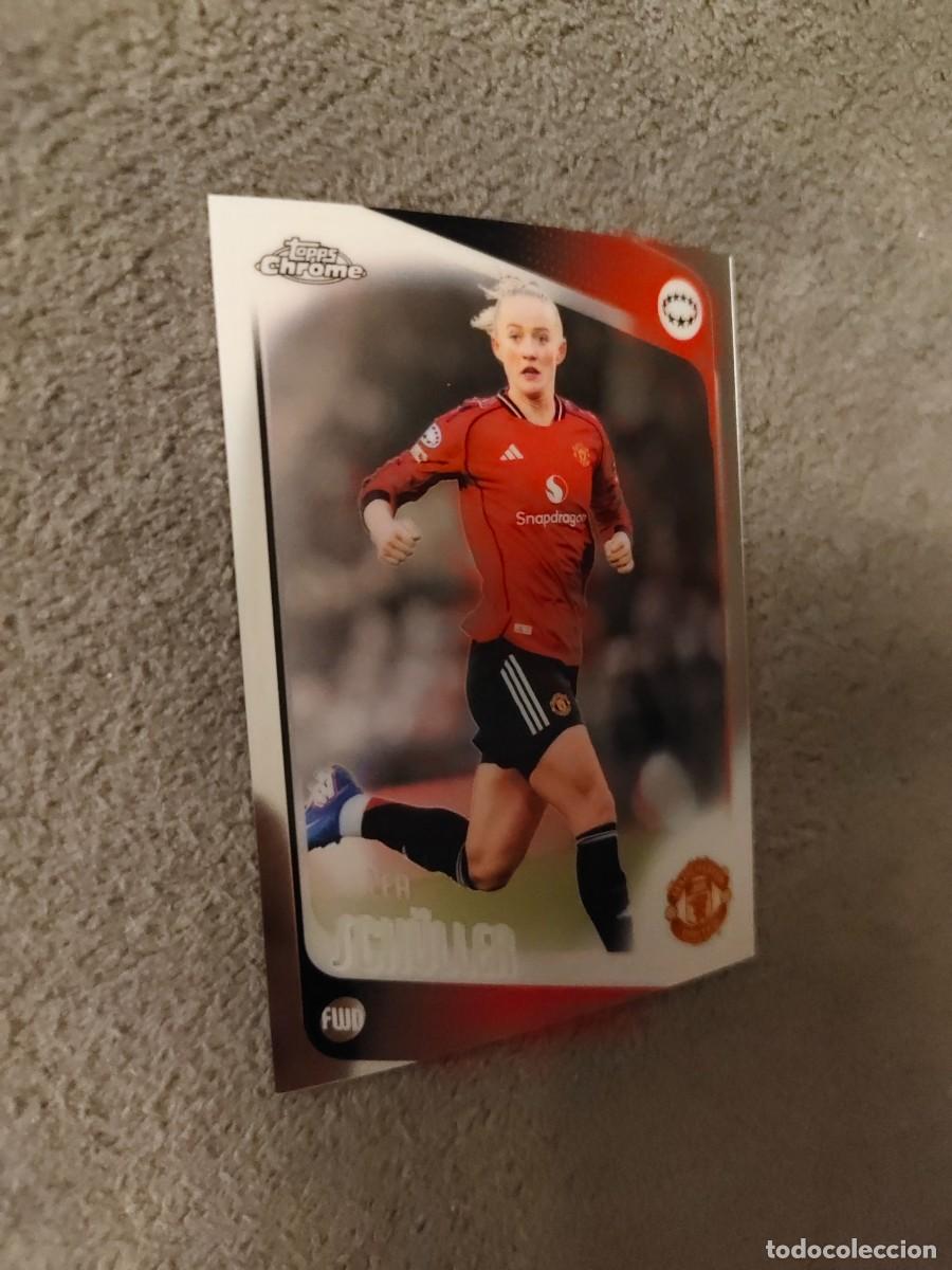 Cromos de f&uacute;tbol: 66 UWCL 25 26 CHROME LEA SCH&Uuml;LLER MANCHESTER UNITED WOMEN CHAMPIONS LEAGUE TOPPS 2025 2026 AAE