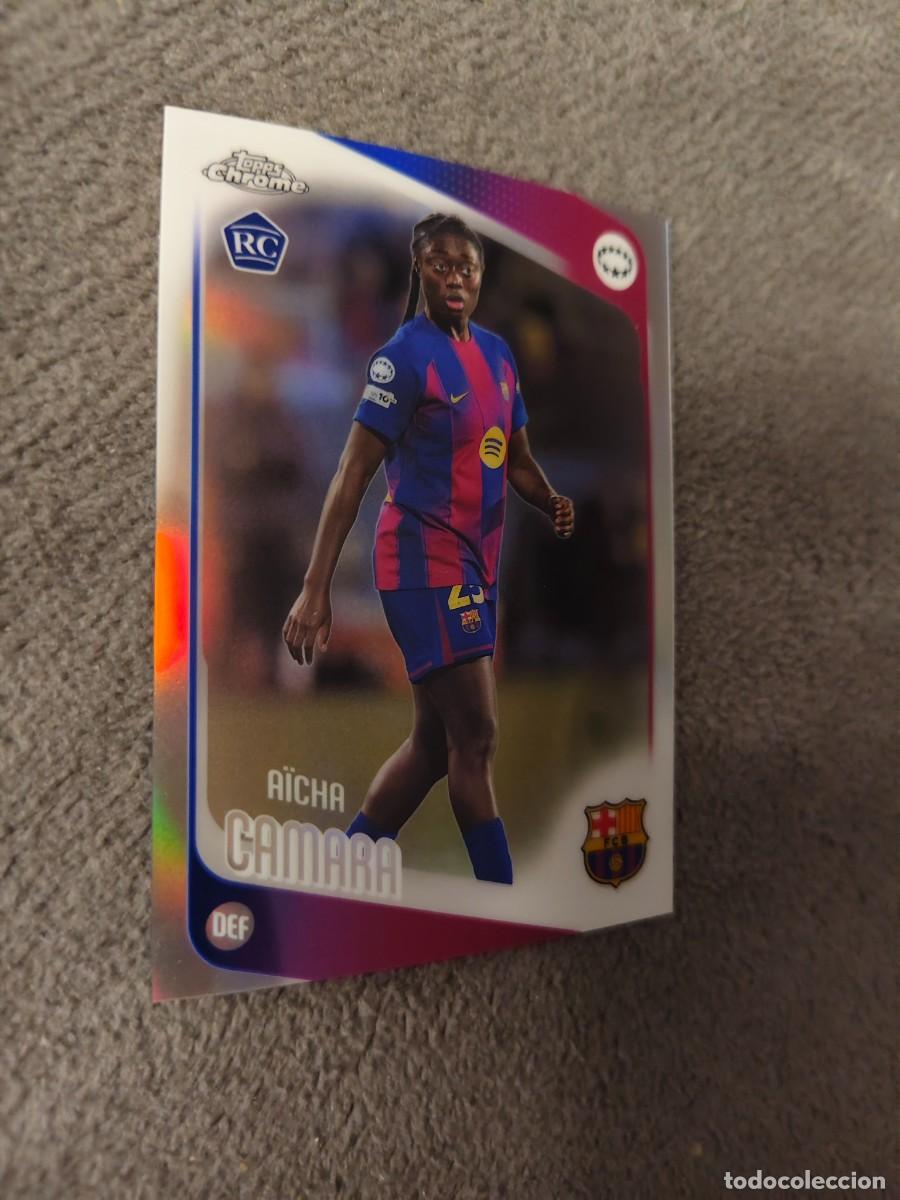 Cromos de f&uacute;tbol: 69 UWCL 25 26 CHROME A&Iuml;CHA CAMARA RC ROOKIE BARCELONA WOMEN CHAMPIONS LEAGUE REFRACTOR 2025 2026 AAE