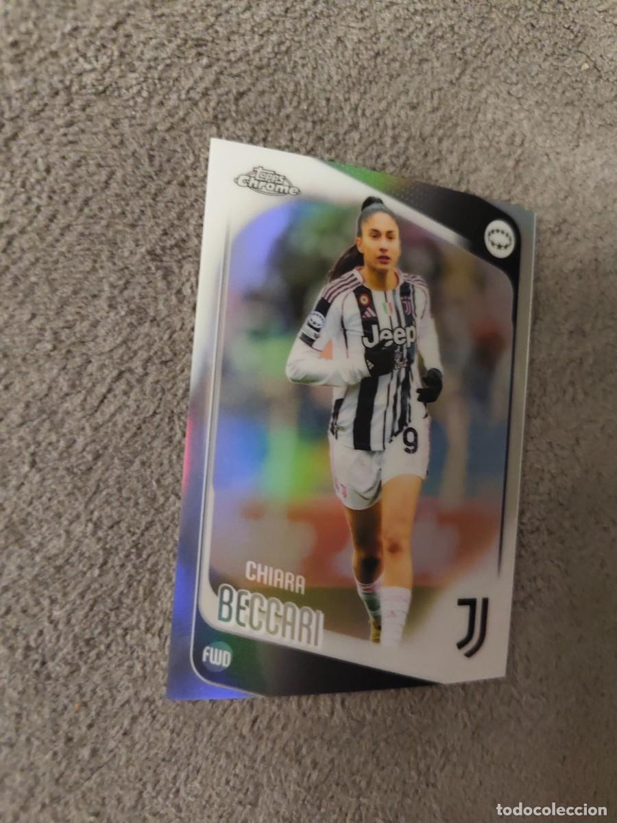 Cromos de f&uacute;tbol: 74 UWCL 25 26 CHROME CHIARA BECCARI REFRACTOR JUVENTUS WOMEN CHAMPIONS LEAGUE TOPPS 2025 2026 AAE