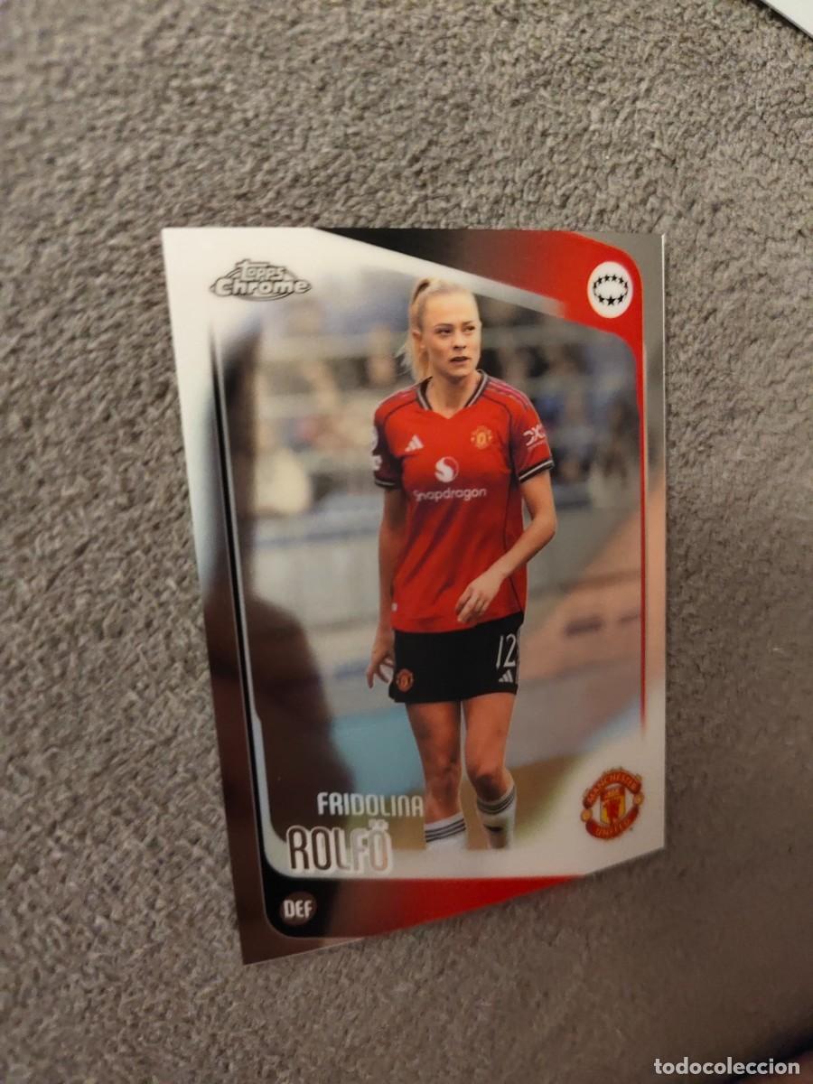 Cromos de f&uacute;tbol: 75 UWCL 25 26 CHROME FRIDOLINA ROLF&Ouml; MANCHESTER UNITED WOMEN CHAMPIONS LEAGUE TOPPS 2025 2026 AAE