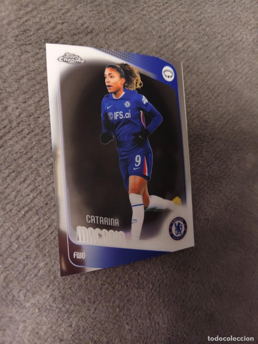Cromos de f&uacute;tbol: 77 UWCL 25 26 CHROME CATARINA MACARIO CHELSEA FC WOMEN CHAMPIONS LEAGUE TOPPS 2025 2026 AAE