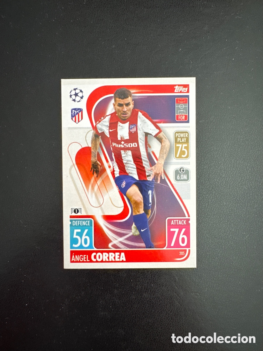 Figurine di Calcio: CORREA ATLETICO DE MADRID N&Uacute;MERO 205 MATCH ATTAX 2021 2022