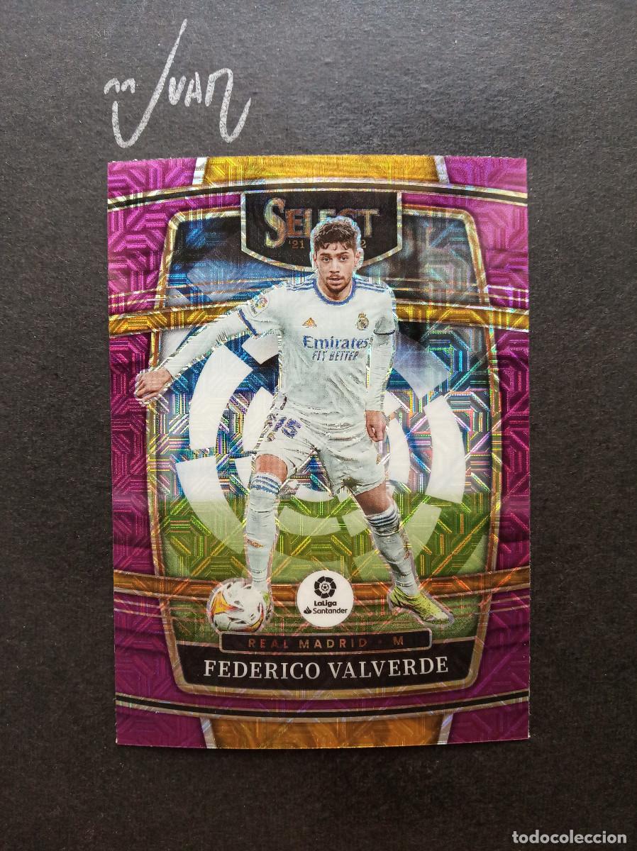 Cromos de f&uacute;tbol: N&ordm; 241 PURPLE MOJO VALVERDE REAL MADRID ⚽ PANINI &reg; CHRONICLES SELECT PRIZM LIGA 2021 2022 21 22