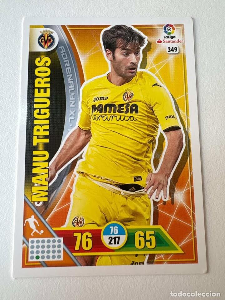 Cromos de f&uacute;tbol: Carta Manu Trigueros Villarreal 349 Adrenalyn 2016-17
